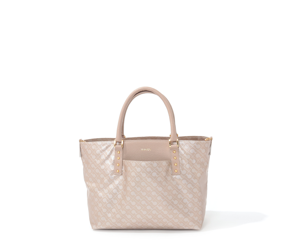 美品 GHERARDINI 2way トートバッグ バイーラ ソフティ グレー GHERARDINI - 美品☆ゲラルディーニ ソフティ バイーラ 2way