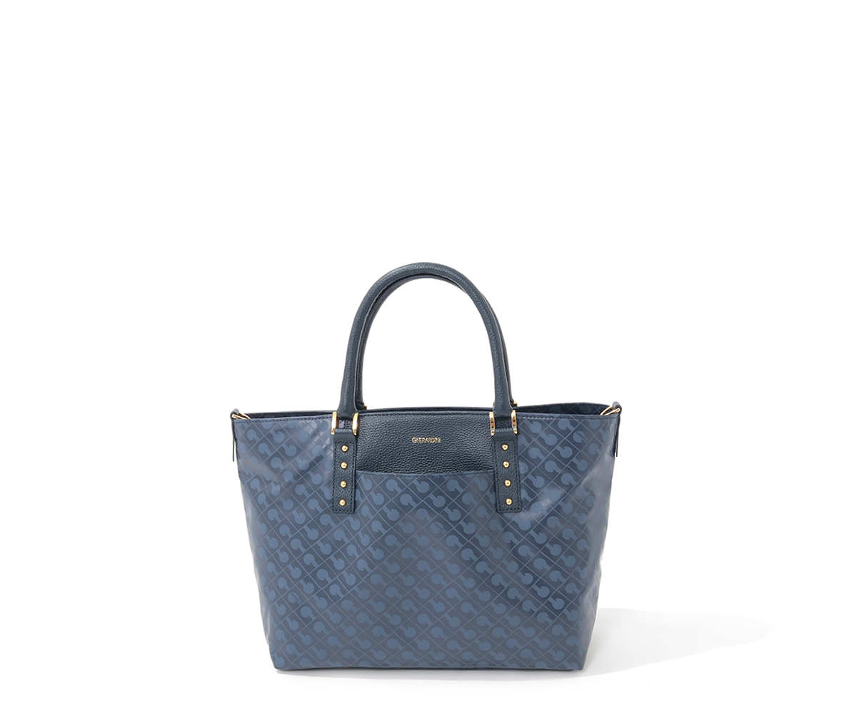 美品★GHERARDINI トートバッグ ブラウン/ターコイズ 美品☆GHERARDINI トートバッグ ブラウン/ターコイズ 超美品