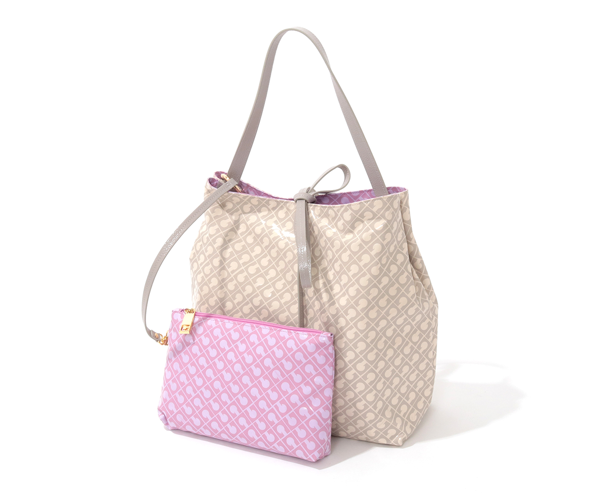 美品　GHERARDINI レザートートバッグ ブラウン　ピンク　リバーシブル ソフティ リバーシブルトートバッグ｜GHERARDINI オンラインストア
