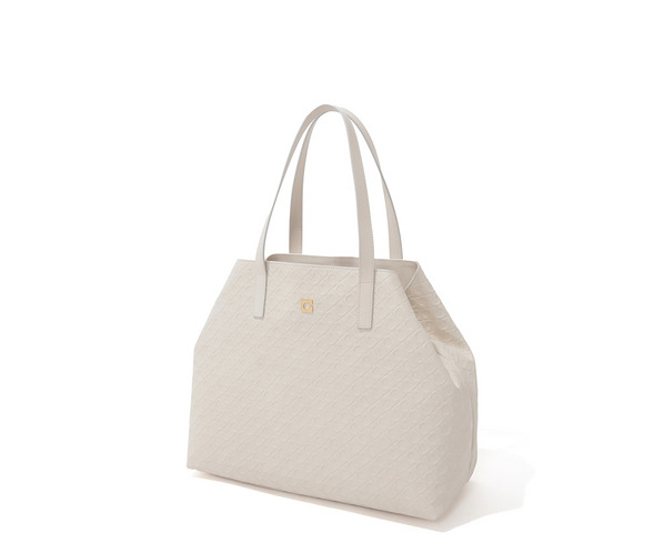 エンボスレザートートバッグ 詳細画像 ホワイト 1