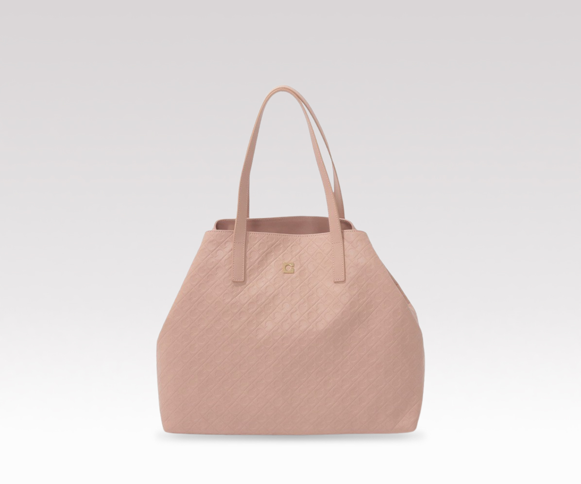 エンボスレザートートバッグ