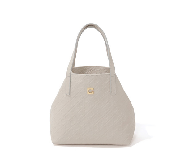 エンボスレザーハンドバッグ 詳細画像 ホワイト 2