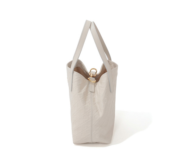 エンボスレザーハンドバッグ 詳細画像 ホワイト 3