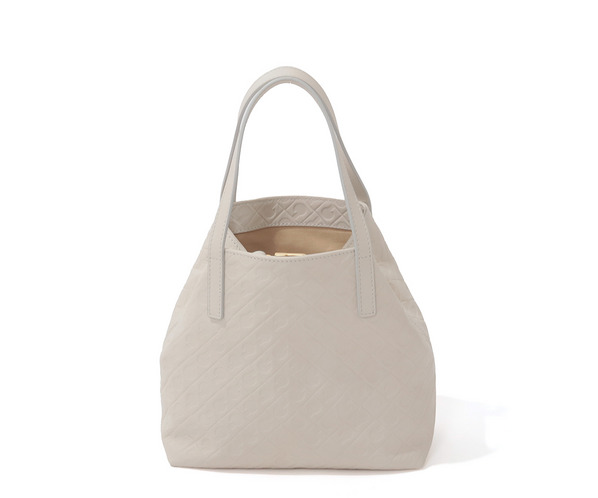 エンボスレザーハンドバッグ 詳細画像 ホワイト 4