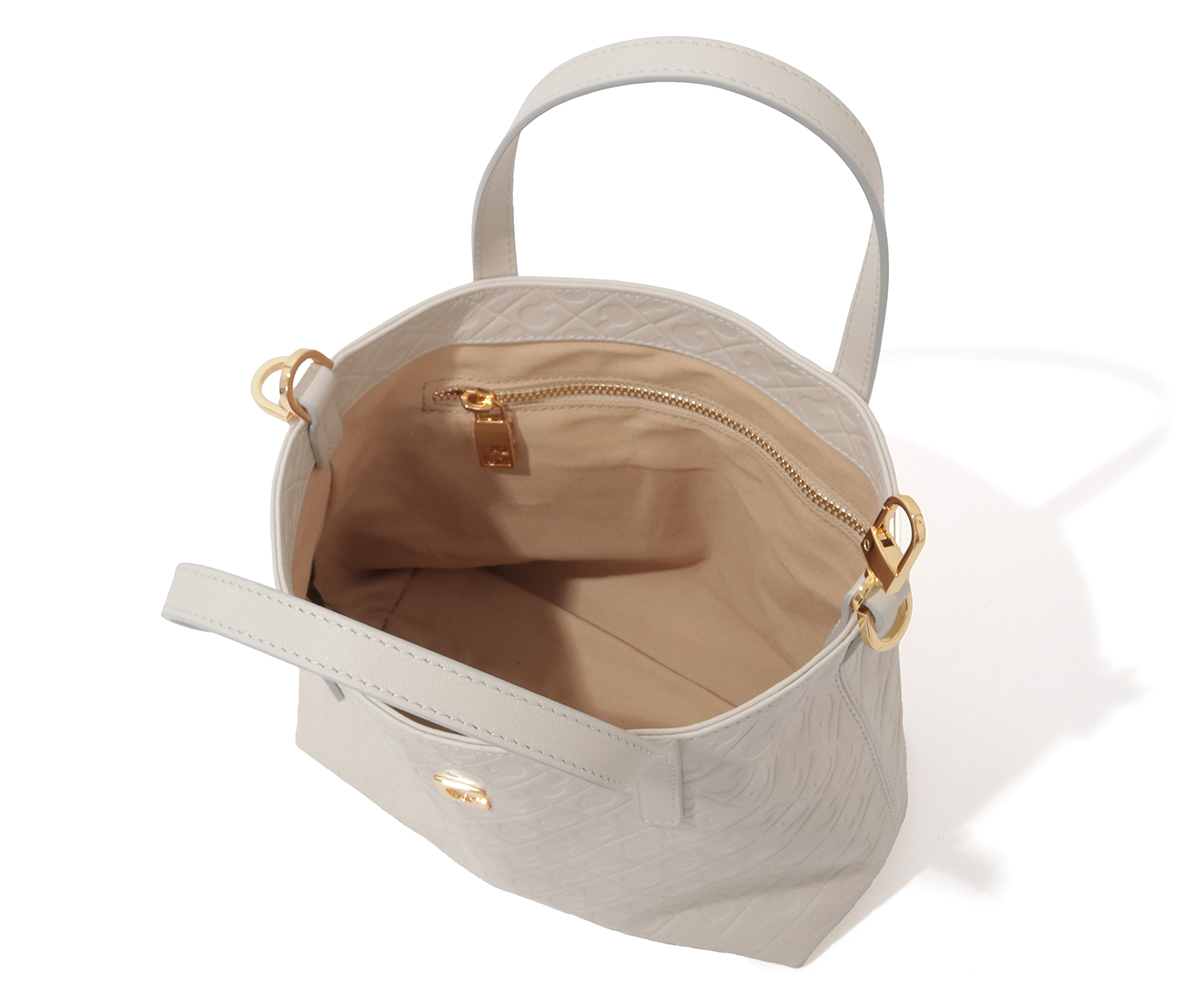 未使用品✨ゲラルディーニ　エンボスレザー　2wayショルダーバッグ　ブラウン エンボスレザー2WAYハンドバッグ｜GHERARDINI オンラインストア