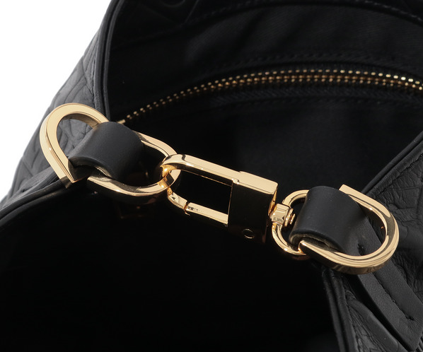 エンボスレザーハンドバッグ 詳細画像 ブラック 8