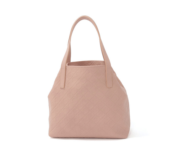 エンボスレザーハンドバッグ 詳細画像 ピンク 4