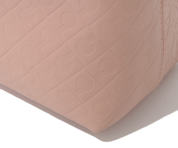 エンボスレザーハンドバッグ 詳細画像 ピンク 7