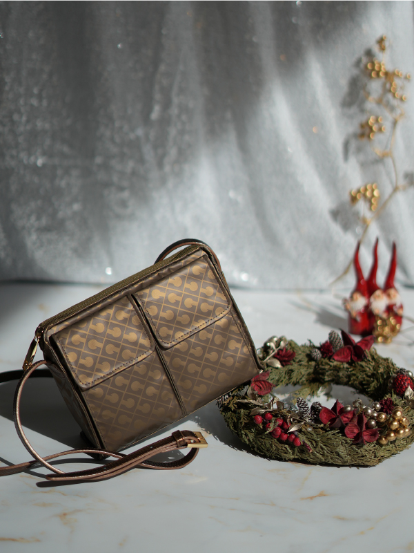 ☺️のの☺️GHERARDINI ダークブラウン マザーズバッグ GHERARDINI オンラインストア