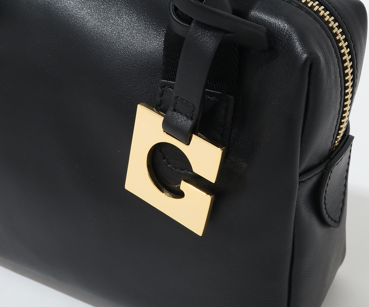 GHERARDINI ブラック レザーハンドバッグ スムースレザーハンドバッグ｜GHERARDINI オンラインストア